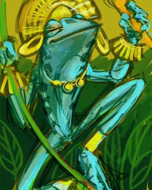 Frog God by wegs. ©2011-2018 wegs