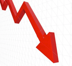 stocks down 1