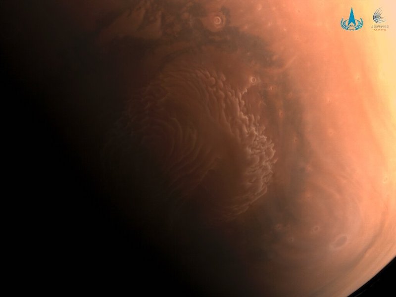 Mars (seen in an image released on March 3, 2021 taken by China's Tianwen-1 probe which carried the rover) is the the most prestigious of all prizes in the competition for dominion of space.