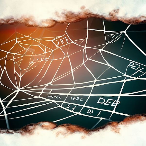 Web of Debt as cave drawing -- Bing