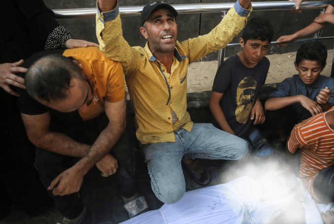 Israel carried out horrific massacres in Gaza. (Photo: via QNN)