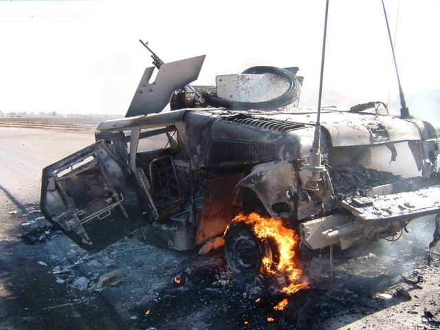 IED Destroyed Hummer