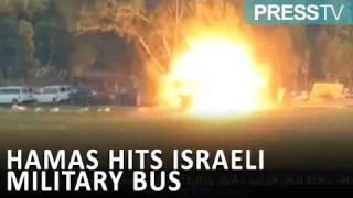 Retaliatory attack: Hamas hits Israeli military bus with a guided-missile